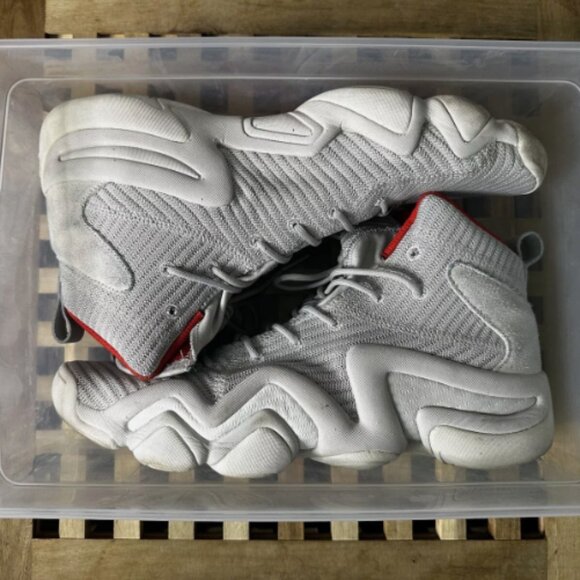 adidas Crazy 8 ADV Primeknit Grey Men's Size 12 - Picture 1 of 7